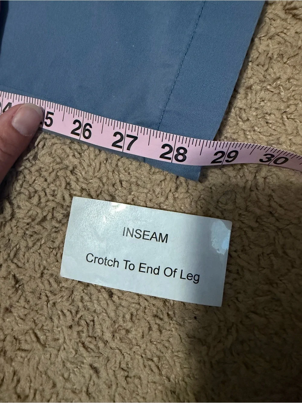 L.L. Bean | Men's Slacks Dress Pants Light Blue Natural Fit Size 34x29
